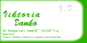 viktoria damko business card